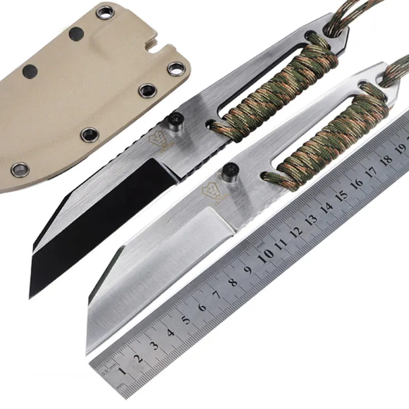 VOLTRON Tank 59-60HRC D2 blade steel handle hunting fixed knife outdoor camping knife survival tool tactical utility EDC knife
VOLTRON Tank 59-60HRC D2 blade steel handle hunting fixed knife outdoor camping knife survival tool tactical utility EDC knife