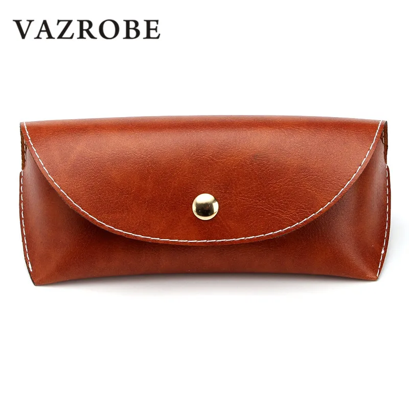 Vazrobe Vintage Leatner Glasses Case Women Female Vintage Sunglasses Box with Button Large Storage for Spectacles Eyewear Brown
Vazrobe Vintage Leatner Glasses Case Women Female Vintage Sunglasses Box with Button Large Storage for Spectacles Eyewear Brown