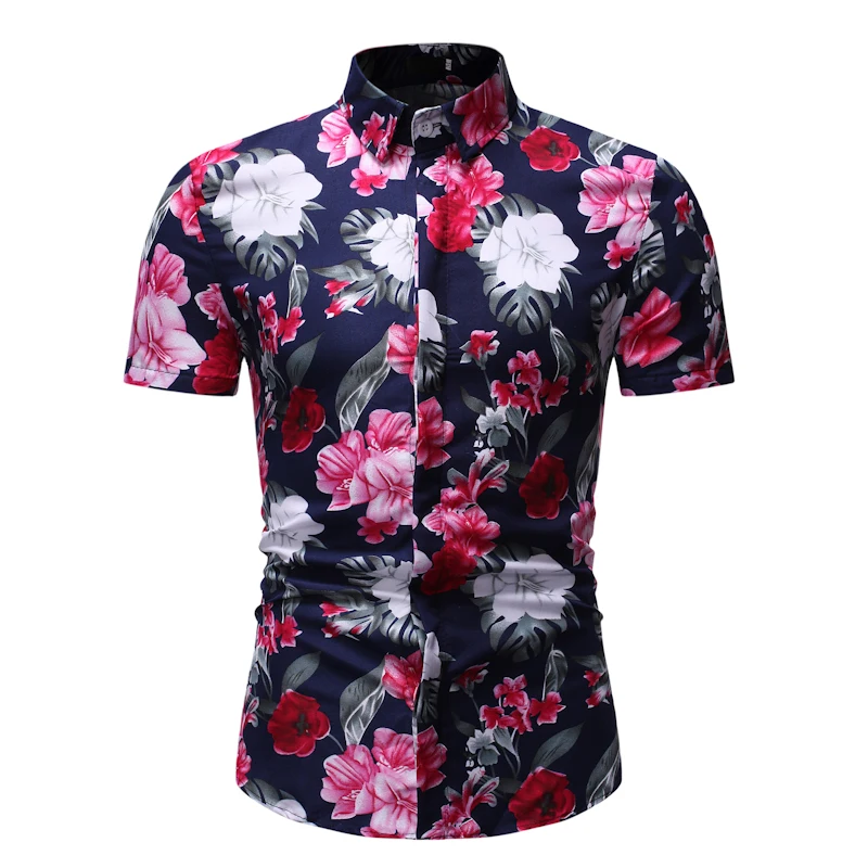 New Men's Summer 2019 Men's Simple Casual Fashion Personality 3D Floral Print Beach Party Short-sleeved Shirt
New Men's Summer 2019 Men's Simple Casual Fashion Personality 3D Floral Print Beach Party Short-sleeved Shirt