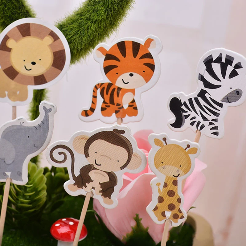 24pcs Safari Wildlife Animal Party Cupcake Topper Picks Cake Decoration for Kids Birthday animal Party Favor Theme Party Supply
24pcs Safari Wildlife Animal Party Cupcake Topper Picks Cake Decoration for Kids Birthday animal Party Favor Theme Party Supply