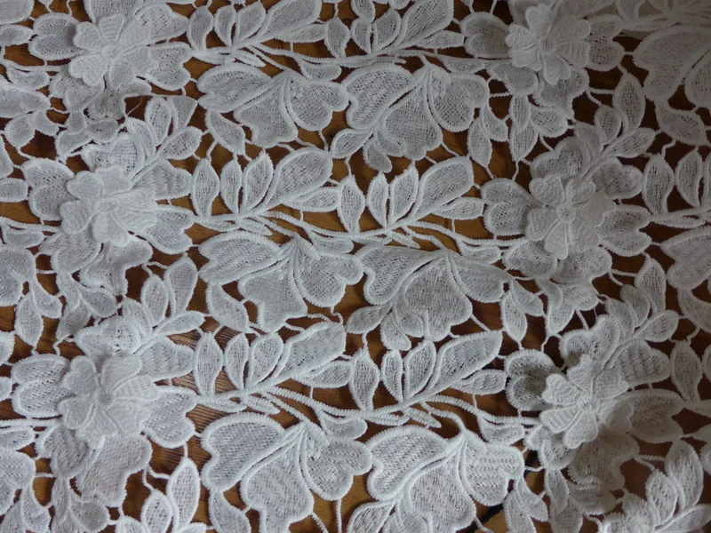 Latest Style White Double Flower Petal Special Leaves Model French Lace Fabric For DIY Clothes Accessories
Latest Style White Double Flower Petal Special Leaves Model French Lace Fabric For DIY Clothes Accessories