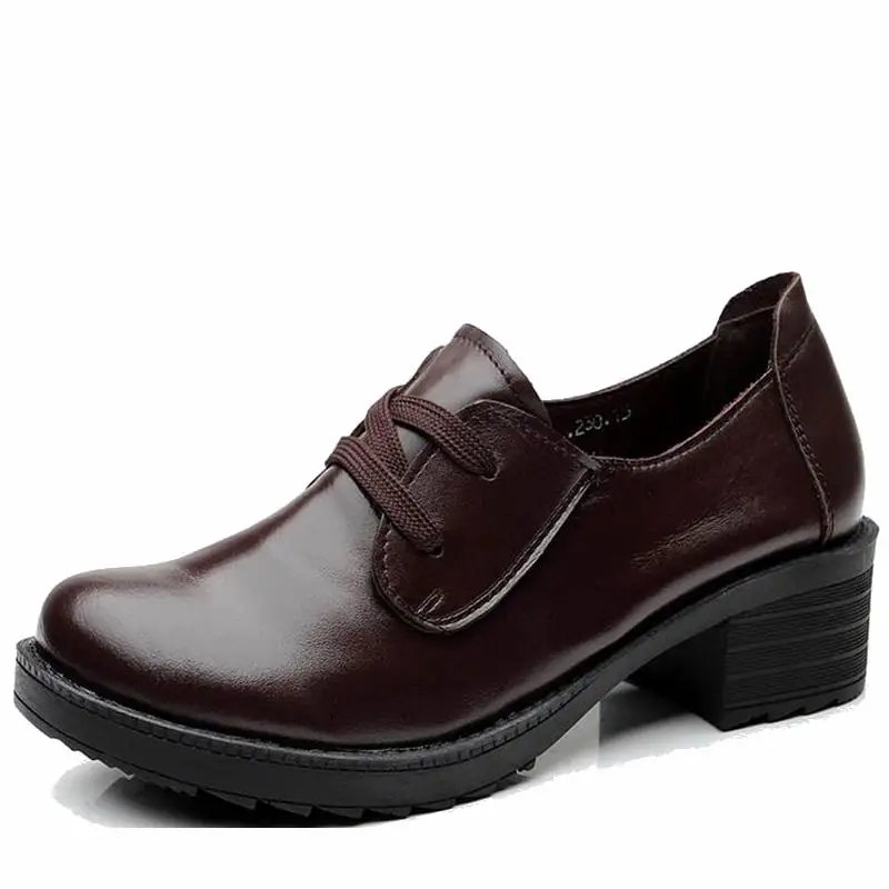 YAERNI Genuine Leather Platform Women Shoes Comfortable Lace up Spring Autumn Shoes Soft Leather Women Heels Shoes Big Size E486
YAERNI Genuine Leather Platform Women Shoes Comfortable Lace up Spring Autumn Shoes Soft Leather Women Heels Shoes Big Size E486