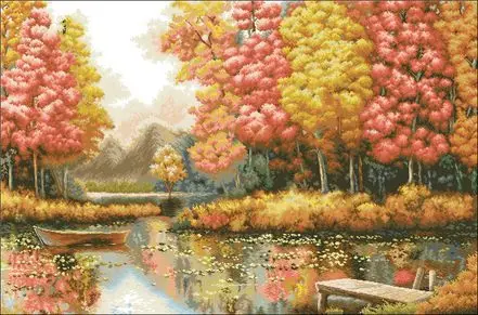 Amishop Top Quality Lovely Counted Cross Stitch Kit Dome Red Maple Tree Forest Lake Dome
Amishop Top Quality Lovely Counted Cross Stitch Kit Dome Red Maple Tree Forest Lake Dome