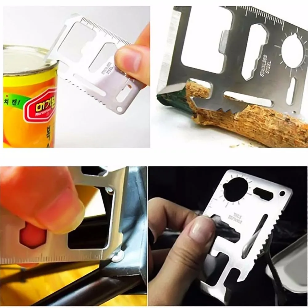 Pocket Tool Credit Card 11 in 1 Portable Outdoor Camping Survival Multi-Tool Tourism Equipment
Pocket Tool Credit Card 11 in 1 Portable Outdoor Camping Survival Multi-Tool Tourism Equipment
