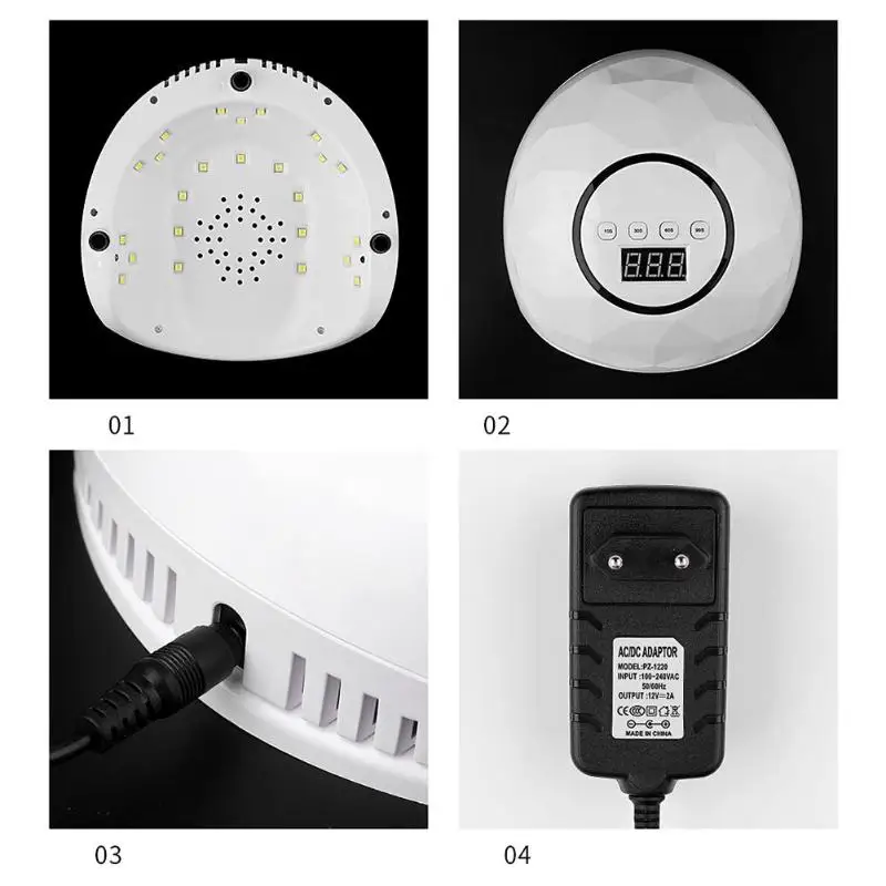 74W Mini LED Nail Dryers UV Nail Lamp LCD Display Timing Nail Dryer Lamps Nails Art Manicure Tools 110-240V
74W Mini LED Nail Dryers UV Nail Lamp LCD Display Timing Nail Dryer Lamps Nails Art Manicure Tools 110-240V