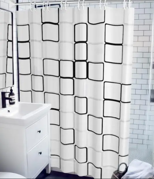 PEVA занавеска для душа для ванной s, водонепроницаемая занавеска для ванной в клетку, занавеска для ванной 
PEVA занавеска для душа для ванной s, водонепроницаемая занавеска для ванной в клетку, занавеска для ванной