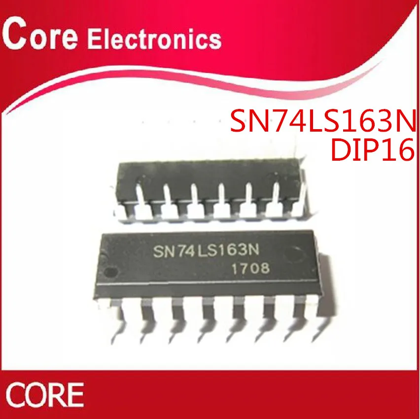 100 шт. SN74LS163AN SN74LS163 74LS163AN DIP 16 HD74LS163P 74LS163P 74LS163 Новый оригинал|Интегральные схемы| |