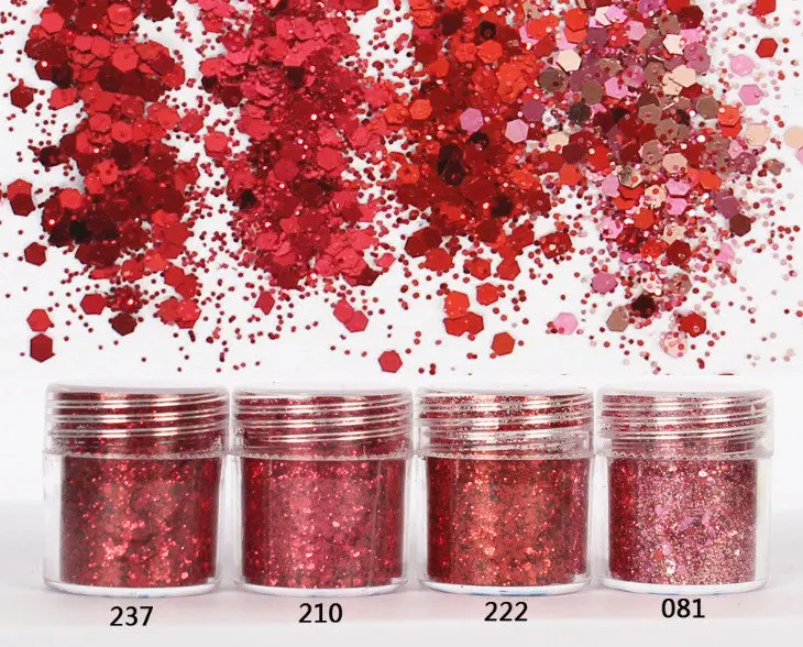 Summer fantasy: Wine Red Series-Size chunky mix Glitter - 4Boxes acrylic & gel nail art, Scrapbooking, slime, cosplay, festival,
Summer fantasy: Wine Red Series-Size chunky mix Glitter - 4Boxes acrylic & gel nail art, Scrapbooking, slime, cosplay, festival,