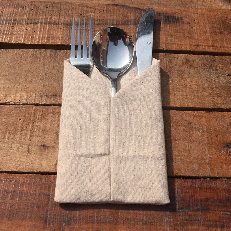 12pcs/lot Linen Cutlery Pouch Wedding knife and fork holder pockets burlap wedding decoration table centerpieces
12pcs/lot Linen Cutlery Pouch Wedding knife and fork holder pockets burlap wedding decoration table centerpieces