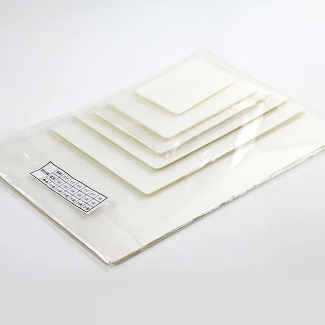 100 mic, 6 Sizes ( 3" 5" 6" 7" 8" & A4) Thermal Laminating Film, PET+EVA, 20 Sheets/Each Size, 120 Pcs/Pack For Roll Laminator
100 mic, 6 Sizes ( 3" 5" 6" 7" 8" & A4) Thermal Laminating Film, PET+EVA, 20 Sheets/Each Size, 120 Pcs/Pack For Roll Laminator