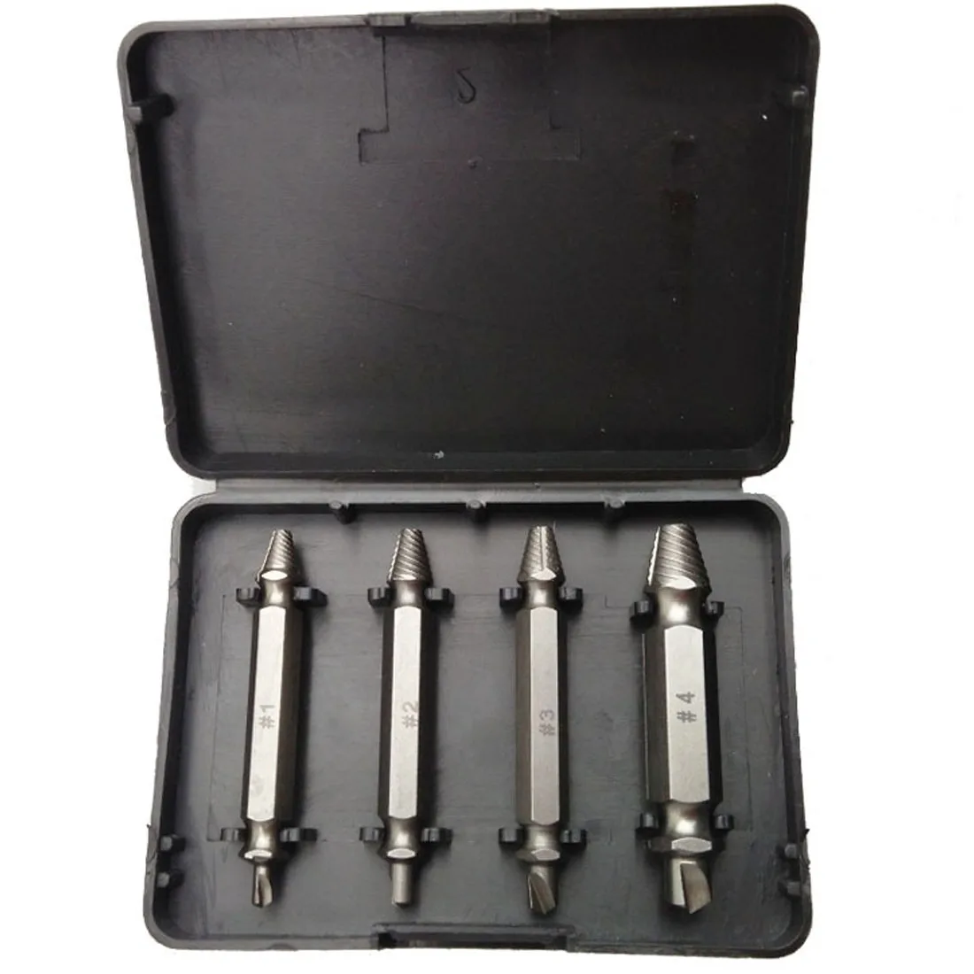 Double Side Damaged Screw Extractor Drill Bits Out Remover Bolt Stud Tool For Metal Damaged Screw Extractor Tool Kit 4PCS/Set
Double Side Damaged Screw Extractor Drill Bits Out Remover Bolt Stud Tool For Metal Damaged Screw Extractor Tool Kit 4PCS/Set