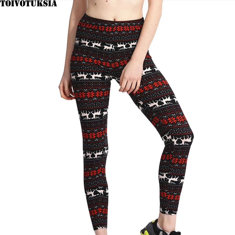 TOIVOTUKSIA Printed 92 Polyester 8 Spandex Double Brushed Buttery Soft Women Christmas Reindeer Holiday Leggings
TOIVOTUKSIA Printed 92 Polyester 8 Spandex Double Brushed Buttery Soft Women Christmas Reindeer Holiday Leggings