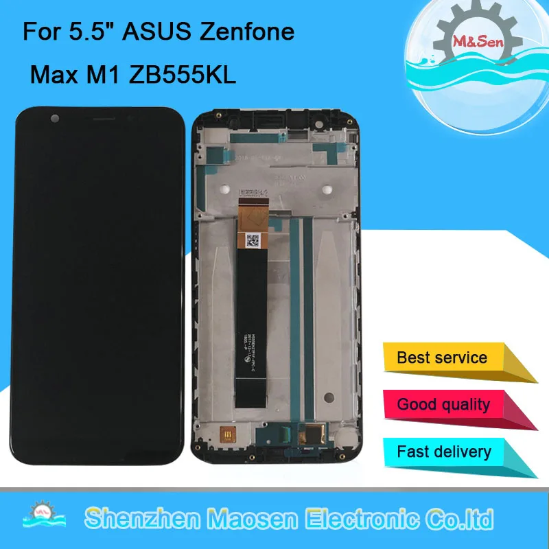 ЖК-дисплей 5,5 "M & Sen для ASUS Zenfone Max M1 ZB555KL, экран с рамкой и сенсорной панелью, дигитайзер для ZB555KL, рамка для ЖК-дисплея, оригинал
ЖК-дисплей 5,5 "M & Sen для ASUS Zenfone Max M1 ZB555KL, экран с рамкой и сенсорной панелью, дигитайзер для ZB555KL, рамка для ЖК-дисплея, оригинал