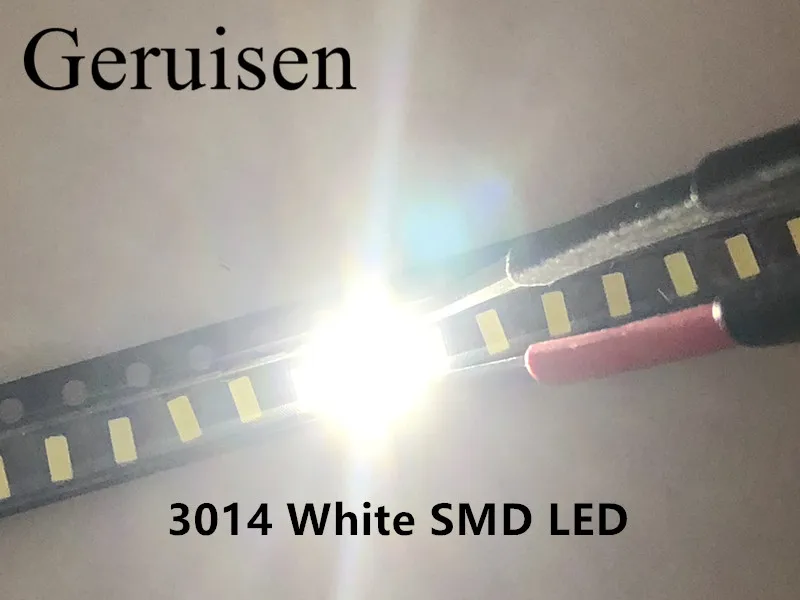 100 шт/SMD 3014 LED 0 1 W 10-12LM 6000-6500K белый SMD светодиодные бусины Бесплатная доставка диоды