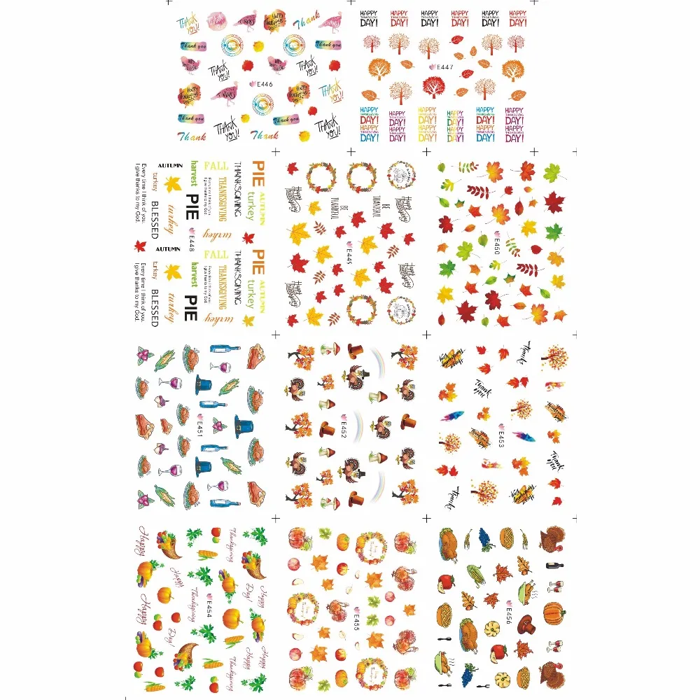 11 PACKS / LOT NAIL ART 3D SIMULATION BACK ADHESIVE NAIL STICKER AUTUMN FALL MAPLE LEAF PUMPKIN TURKEY THANKSGIVING E446-456
11 PACKS / LOT NAIL ART 3D SIMULATION BACK ADHESIVE NAIL STICKER AUTUMN FALL MAPLE LEAF PUMPKIN TURKEY THANKSGIVING E446-456