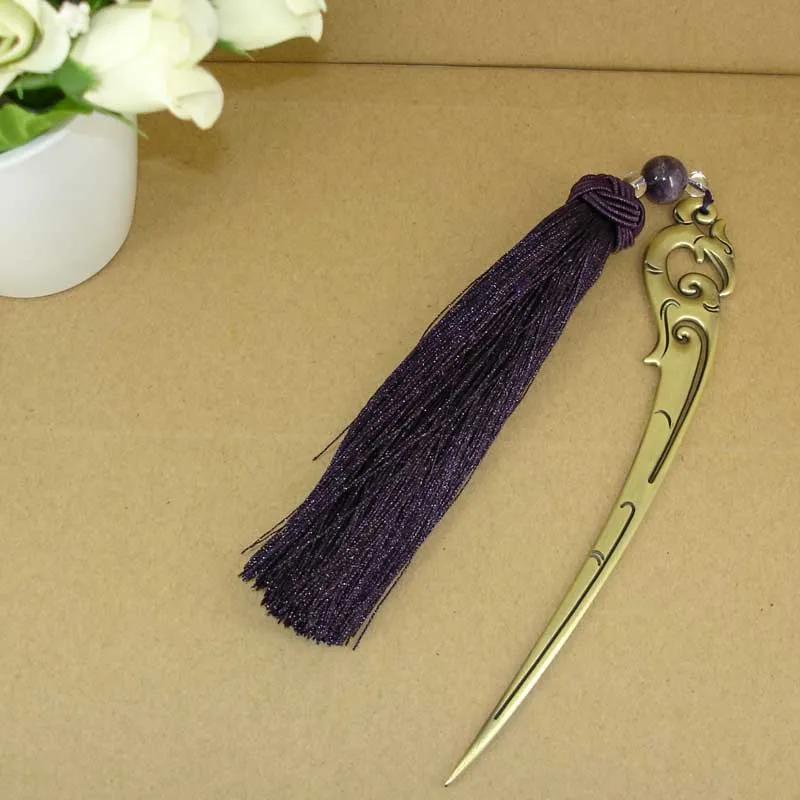 ACMECN China Antique Stainless Steel Handmade Bookmark with Tassel and Beading Ornaments Purple Fashionable Tassel Favors
ACMECN China Antique Stainless Steel Handmade Bookmark with Tassel and Beading Ornaments Purple Fashionable Tassel Favors