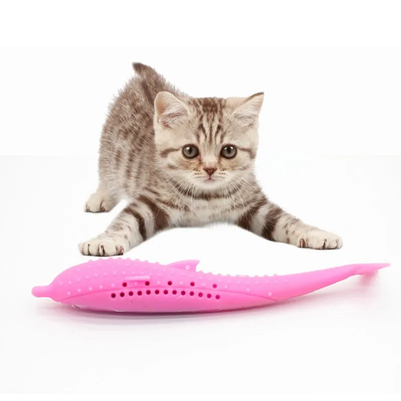 Pet Cat Fish Shape Silicone Toothbrush with Catnip Eco-Friendly Molar Stick Teeth Cleaning Toy for Cats
Pet Cat Fish Shape Silicone Toothbrush with Catnip Eco-Friendly Molar Stick Teeth Cleaning Toy for Cats