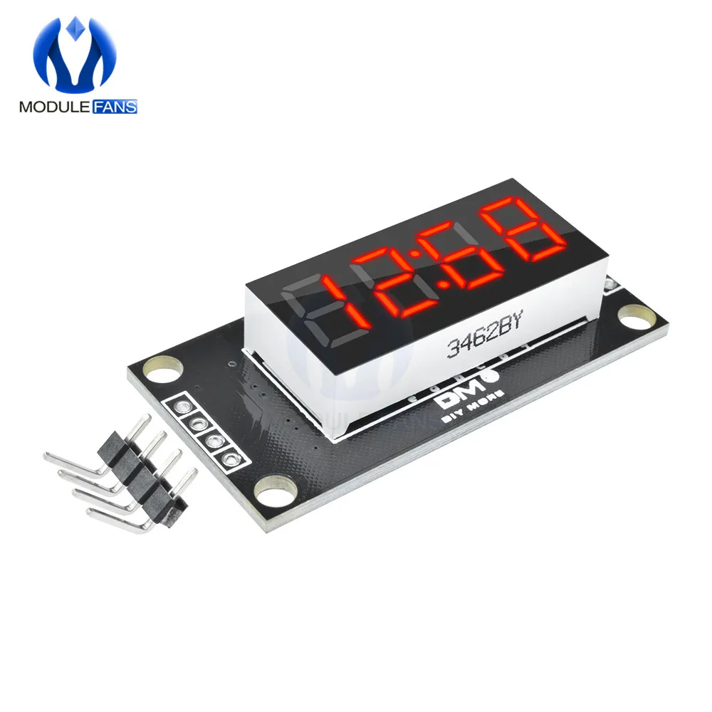 TM1637 4 Bits Digital Tube LED Display Module With Clock Display timekeeper Module 7-segment display
TM1637 4 Bits Digital Tube LED Display Module With Clock Display timekeeper Module 7-segment display