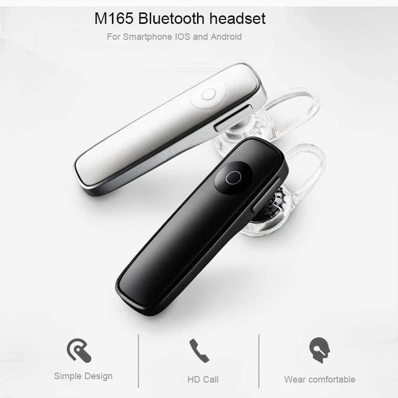 Reotgtu M165 Bluetooth 4 1 гарнитура Беспроводные наушники с микрофоном в режиме