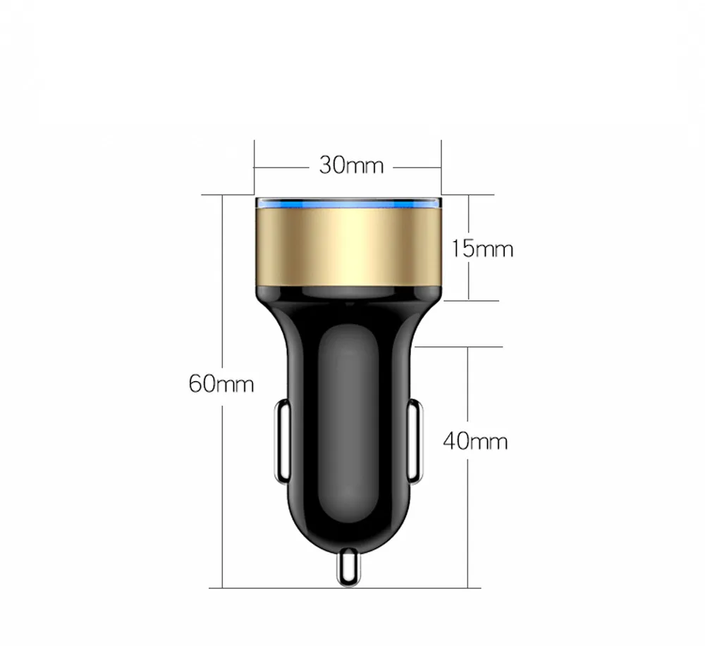 3.1A 5V Dual USB Car Charger With LED Display Universal Car-Charger for Charged Rechargeable battery | Электроника