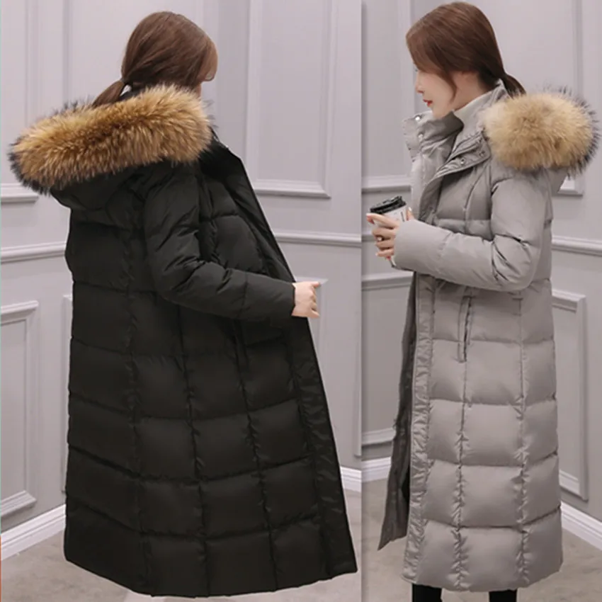 Winter Natural Raccoon Fur collar Down Jackets Fashion Women's Down Coats Long Thicken Parkas Outerwear YR23
Winter Natural Raccoon Fur collar Down Jackets Fashion Women's Down Coats Long Thicken Parkas Outerwear YR23