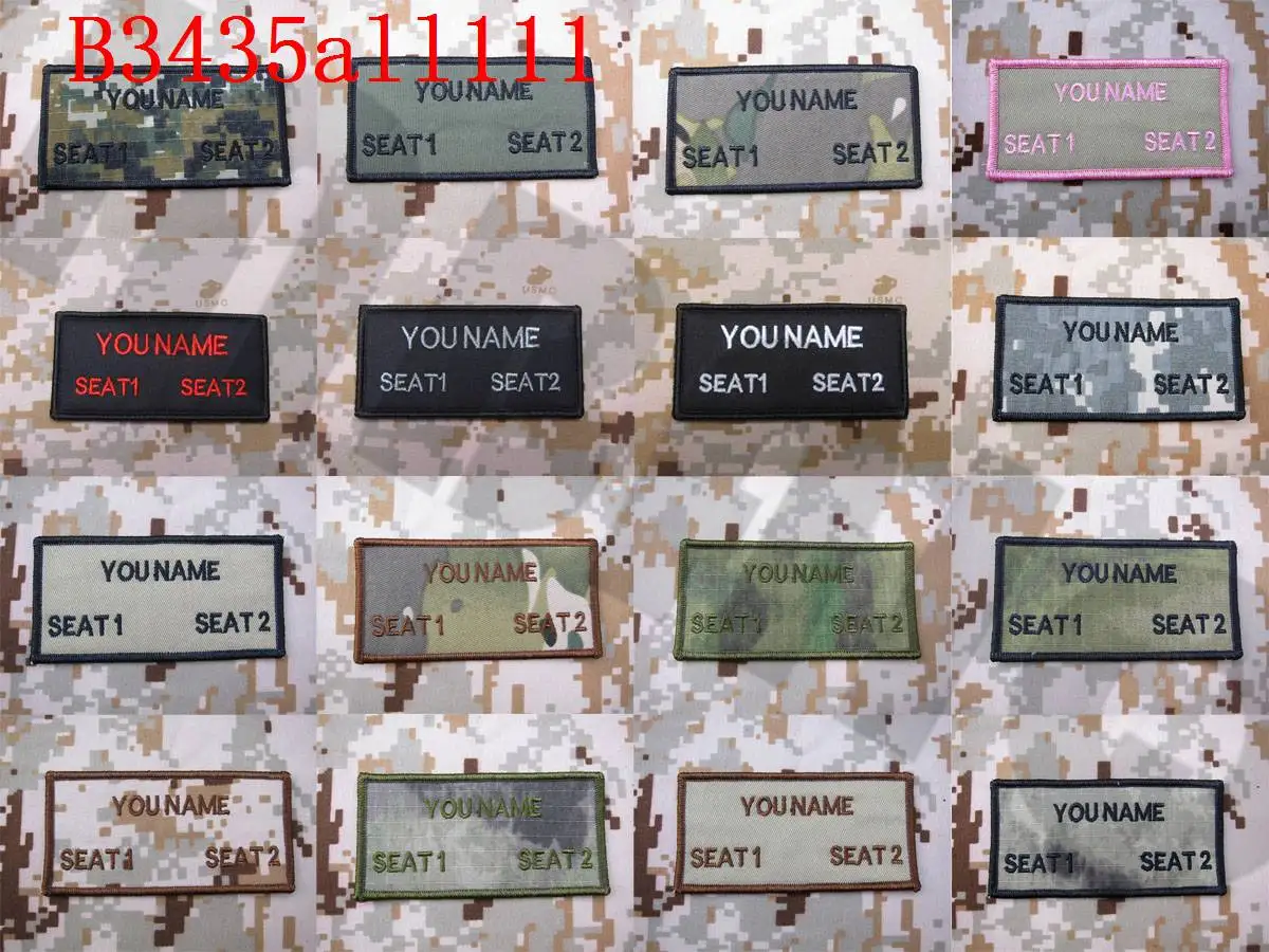 Embroidery patch Custom name Tapes Text brand Morale tactics Military Hook&Loop on the back
Embroidery patch Custom name Tapes Text brand Morale tactics Military Hook&Loop on the back
