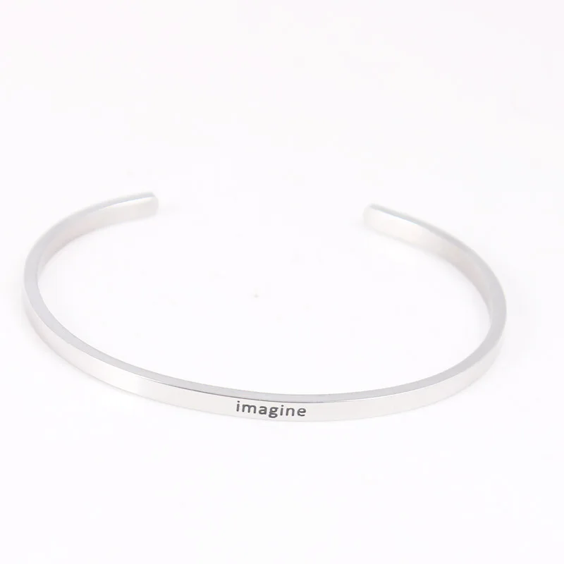 Mix Stainless Steel Engraved Positive Inspirational Quote Stamped Cuff Bracelet Bangle For Women Jewelry
Mix Stainless Steel Engraved Positive Inspirational Quote Stamped Cuff Bracelet Bangle For Women Jewelry