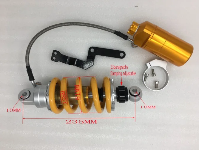 235mm Air Shock Absorbers Universal Motorcycle For Yamaha Kawasaki Z125 Honda MSX125 LC150 LC135 EXCITER150
235mm Air Shock Absorbers Universal Motorcycle For Yamaha Kawasaki Z125 Honda MSX125 LC150 LC135 EXCITER150