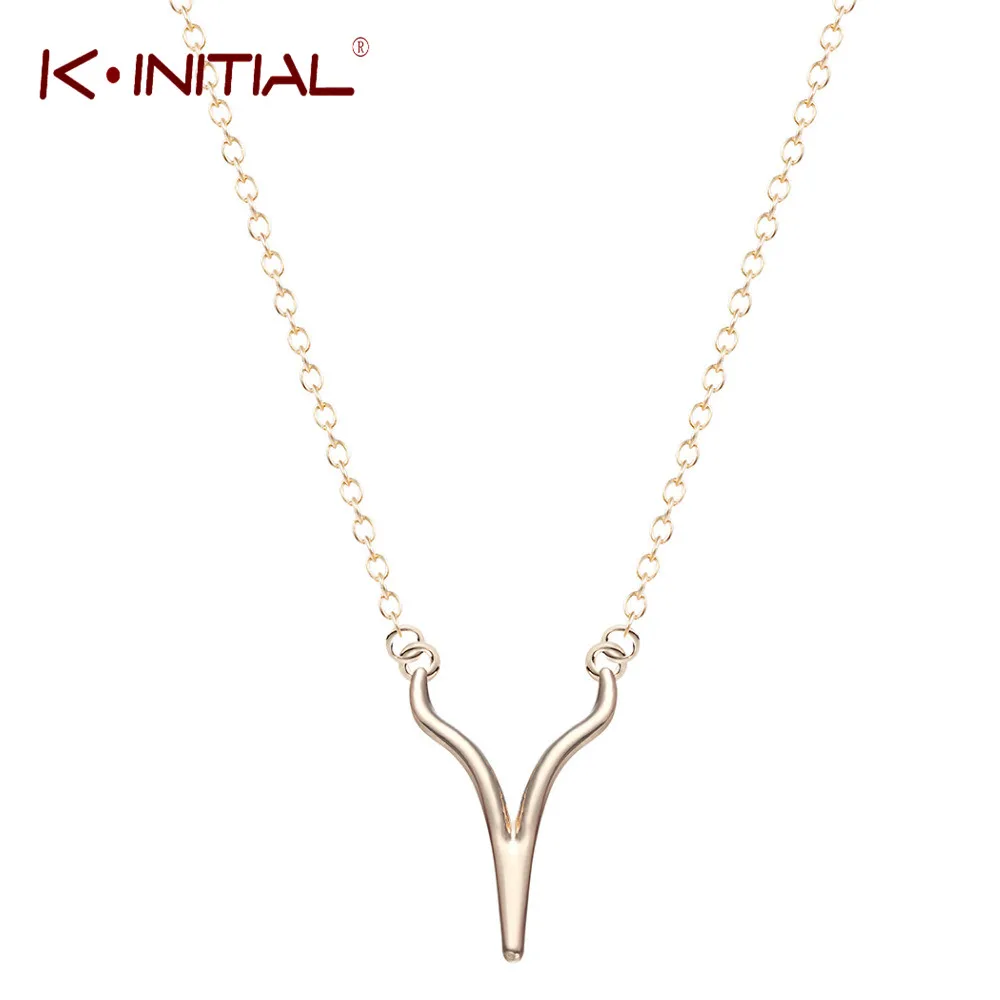 Kinitial Fashion V Chevron Necklace Antler Shaped Pendants Necklaces Ox Horn Wish Bone Chain Necklace for Women Collares Mujer
Kinitial Fashion V Chevron Necklace Antler Shaped Pendants Necklaces Ox Horn Wish Bone Chain Necklace for Women Collares Mujer