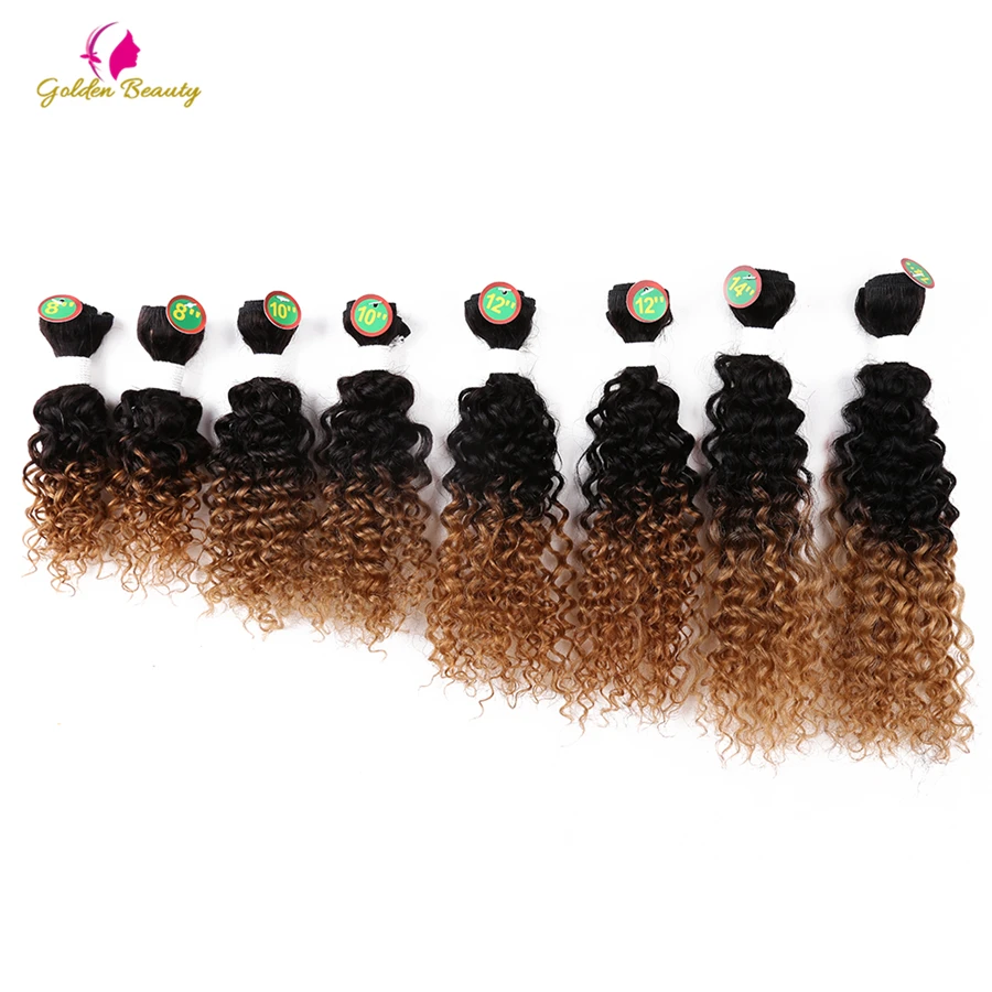 Golden Beauty Sew in Hair Extensions 8-14inch Curly Synthetic Hair Weave 8pcs/pack for a head
Golden Beauty Sew in Hair Extensions 8-14inch Curly Synthetic Hair Weave 8pcs/pack for a head