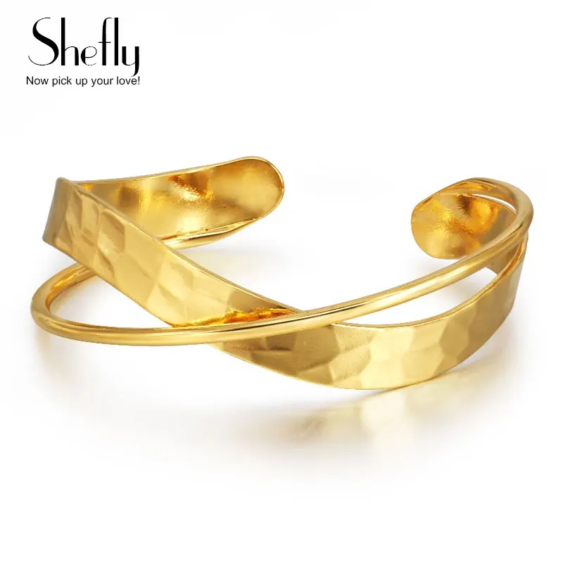 2020 Women's Gold Color Adjustable Cuff Bangles Cross Metal Irregular Hand Jewelry Wedding Party Gifts Joyas de mujer
2020 Women's Gold Color Adjustable Cuff Bangles Cross Metal Irregular Hand Jewelry Wedding Party Gifts Joyas de mujer