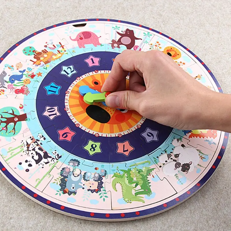 Wooden Puzzle Tangram Digital Clock Watch Jigsaw Cartoon Animal Assembly Baby Kids Early Educational Toys
Wooden Puzzle Tangram Digital Clock Watch Jigsaw Cartoon Animal Assembly Baby Kids Early Educational Toys