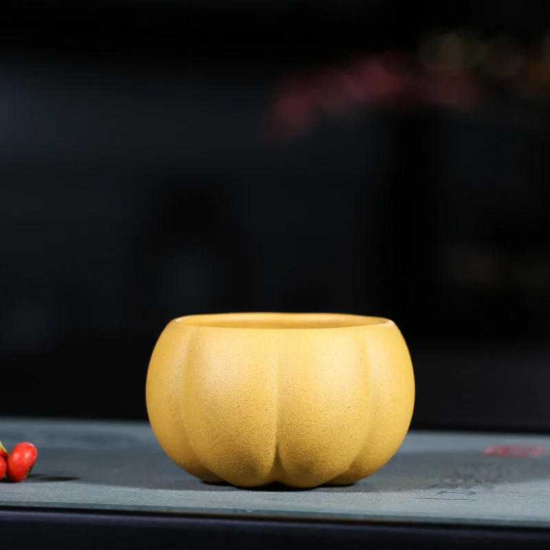 2PCS/Lot 50ml Yixing Purple Clay Tea Cups Drinkware Pumpkin Shape Zi Sha Cups Master Small Sake Bowl Teacup Household Decoration
2PCS/Lot 50ml Yixing Purple Clay Tea Cups Drinkware Pumpkin Shape Zi Sha Cups Master Small Sake Bowl Teacup Household Decoration