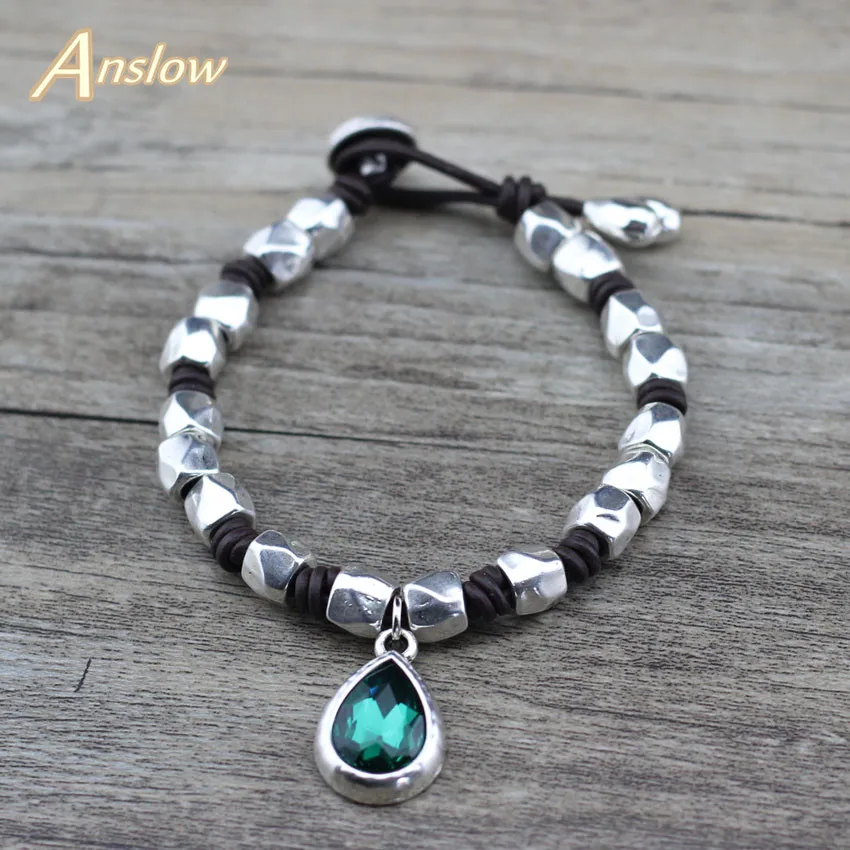 Anslow 2019 Hot Sale Wholesale Cheap Water Drop Crystal Handmade DIY Leather Wrap Bracelet For Women Female Lady LOW0756LB
Anslow 2019 Hot Sale Wholesale Cheap Water Drop Crystal Handmade DIY Leather Wrap Bracelet For Women Female Lady LOW0756LB