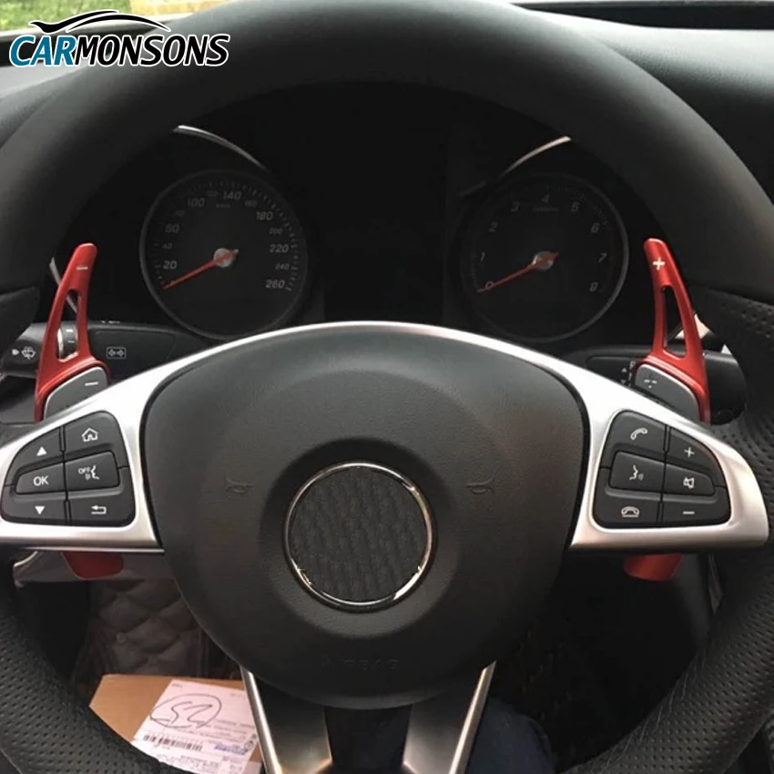 For Mercedes Benz C GLC E Class W205 W213 2016 2017 Car Steering Wheel Paddle Shift Metal Decoration Trim Car Styling
For Mercedes Benz C GLC E Class W205 W213 2016 2017 Car Steering Wheel Paddle Shift Metal Decoration Trim Car Styling