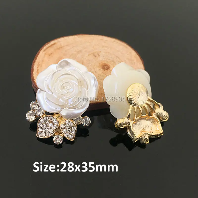 Rose paster 10 Pieces 28x35MM Flat Back Pearl Rose Flower Embellishment Clear Rhinestone Button for Wedding Hair Flower
Rose paster 10 Pieces 28x35MM Flat Back Pearl Rose Flower Embellishment Clear Rhinestone Button for Wedding Hair Flower