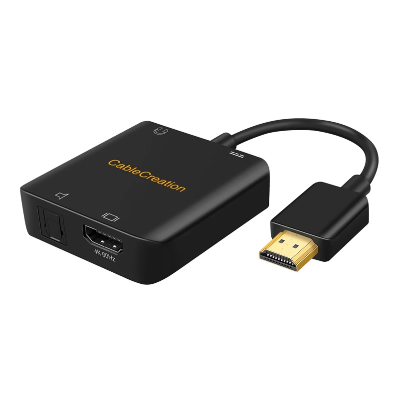 HDMI Audio Extractor,4K x 2K @60HZ HDMI to HDMI+Toslink Optical Digital Output+3.5mm Stereo Audio Extractor Converter HDMI Audio
HDMI Audio Extractor,4K x 2K @60HZ HDMI to HDMI+Toslink Optical Digital Output+3.5mm Stereo Audio Extractor Converter HDMI Audio