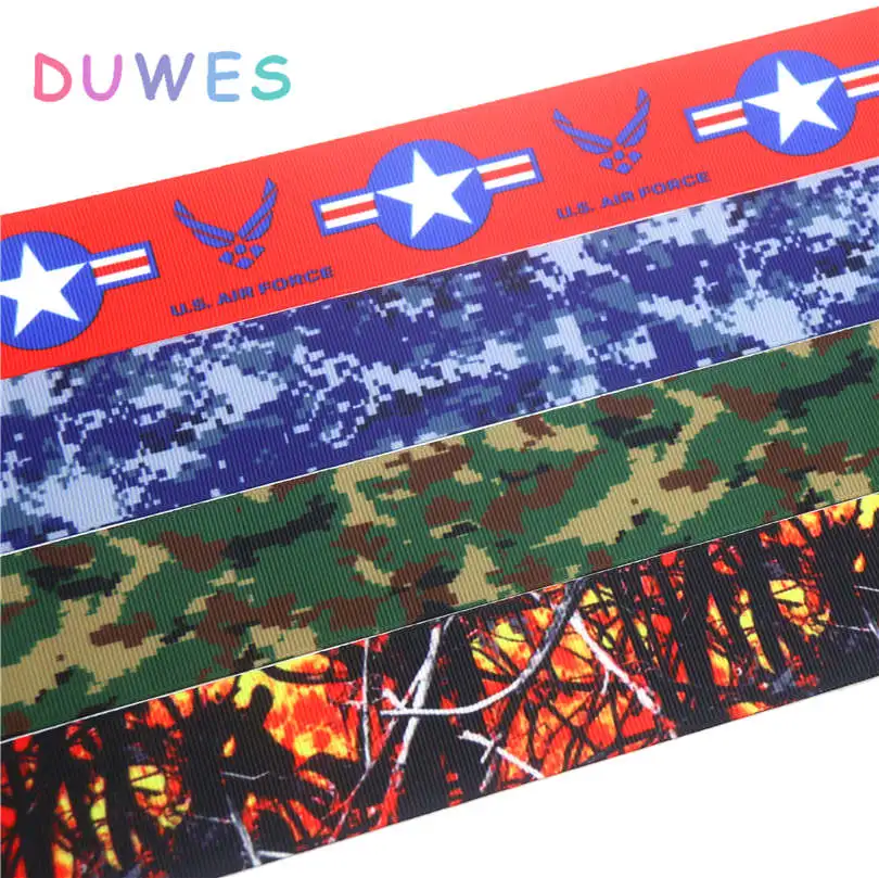 DUWES 1.5'' Free shipping uniform camo tree US air printed grosgrain ribbon Accessory hairbow headwear decoration 38mm D787
DUWES 1.5'' Free shipping uniform camo tree US air printed grosgrain ribbon Accessory hairbow headwear decoration 38mm D787