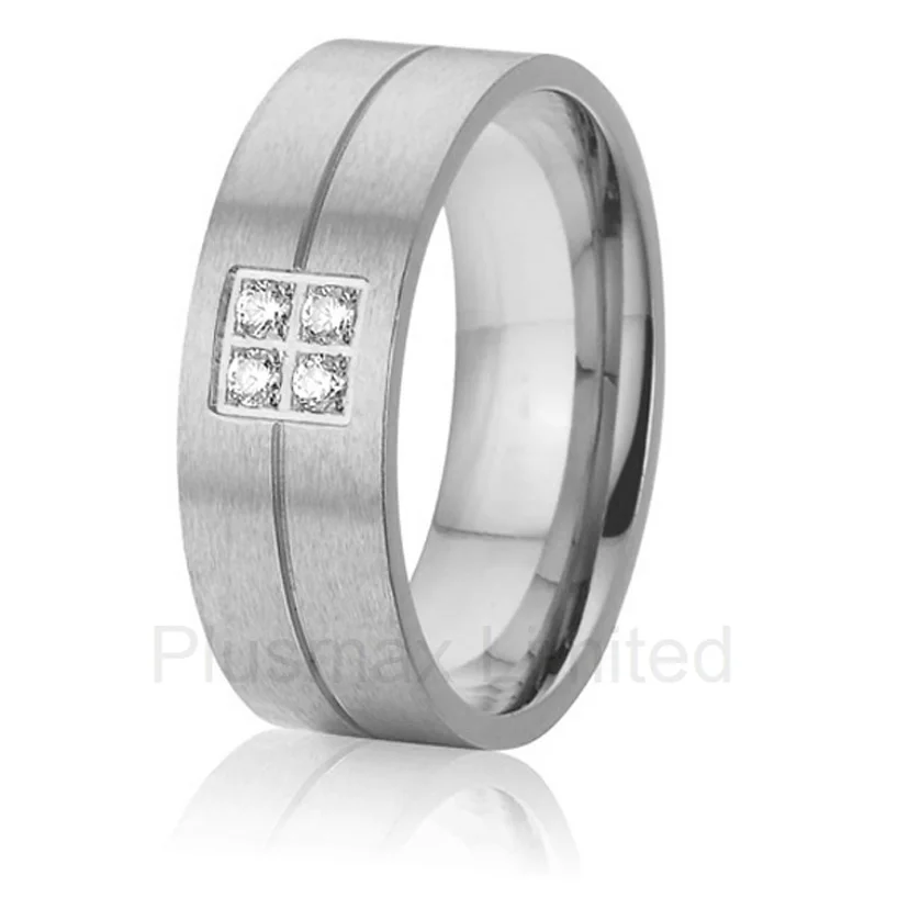 Anel Titanium jewelry love gift Bridal wedding band finger rings