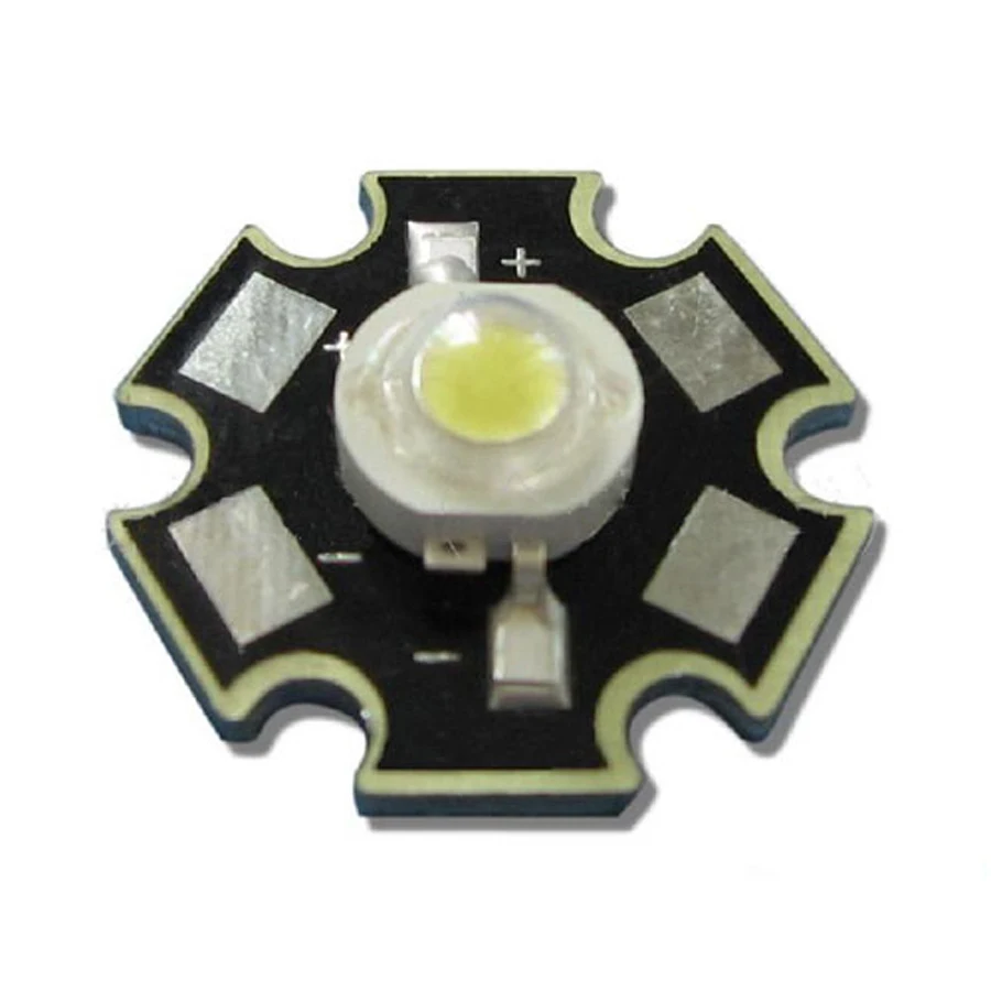 

10pcs / lot 20mm Star Base 1W warm White 90~100LM 3000K~3500K 3.2V~3.4V 300mA LED Light Lamp Emitter