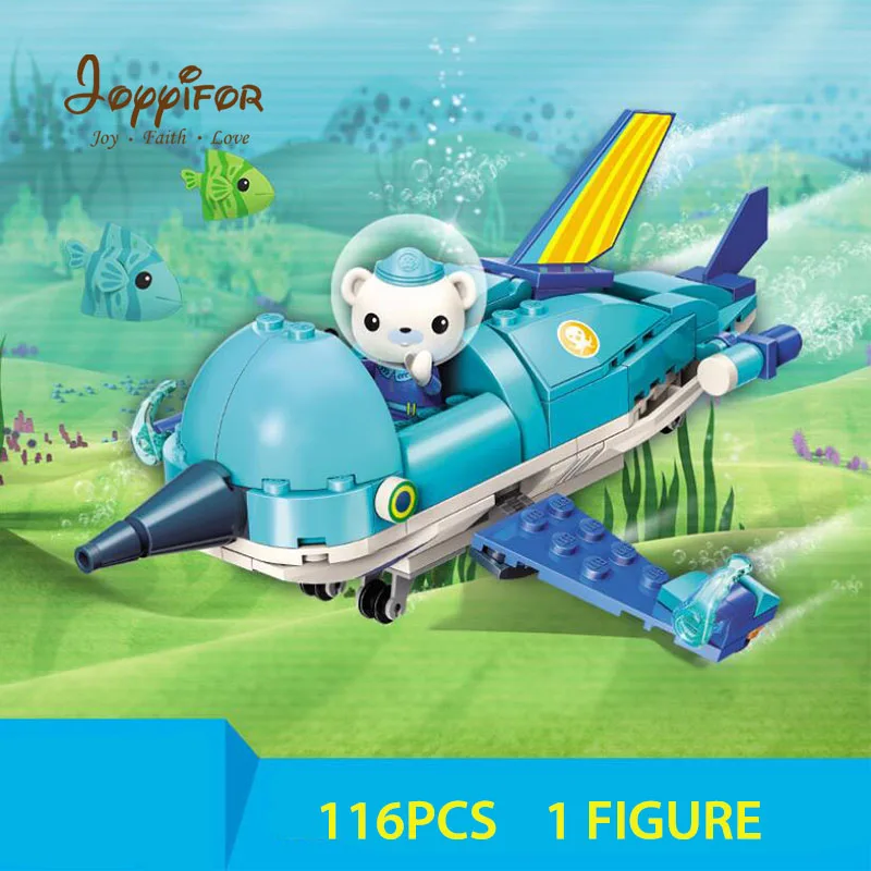 Joyifor Octonauts Приключения медведь Кот Осьминог фигурки строительные блоки игрушки