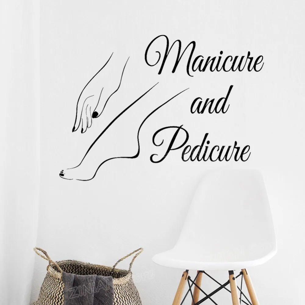 Manicure and Pedicure Sign Logo Wall Window Decal Stickers Nail Salon Art Decals Nail polish Beauty Salon Wall Decoration Z694
Manicure and Pedicure Sign Logo Wall Window Decal Stickers Nail Salon Art Decals Nail polish Beauty Salon Wall Decoration Z694