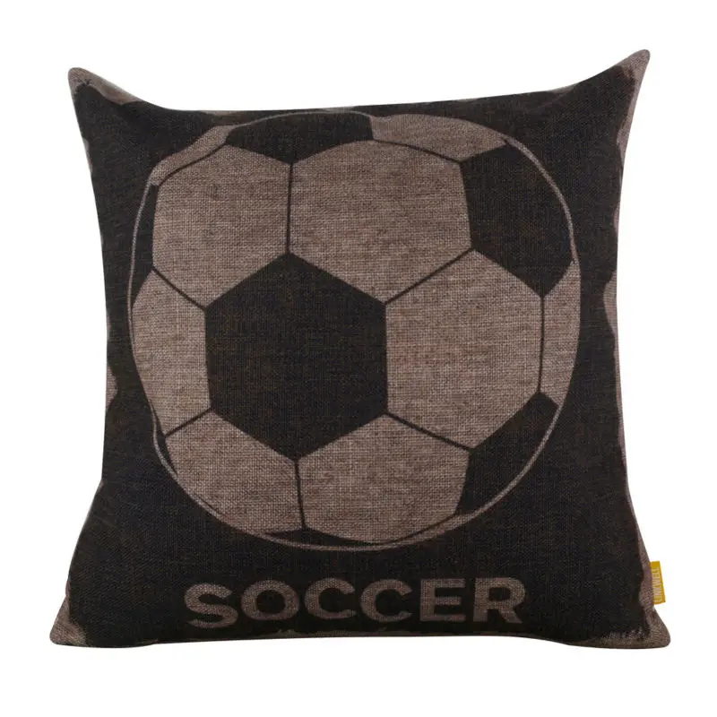 LINKWELL 45x45cm Retro Black Soccer Football Burlap Cushion Cover throw pillowcase for Sports Lover Most Popular
LINKWELL 45x45cm Retro Black Soccer Football Burlap Cushion Cover throw pillowcase for Sports Lover Most Popular