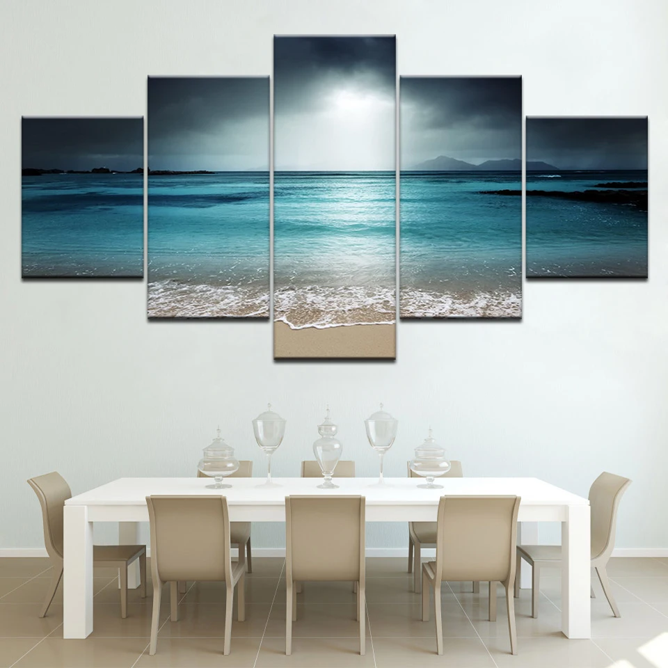 5 Panels Modular Fashion Beach Ocean Sea Paintings Wall Art 5 Piece Prints Pictures Canvas Painting Home Decor Artwork
5 Panels Modular Fashion Beach Ocean Sea Paintings Wall Art 5 Piece Prints Pictures Canvas Painting Home Decor Artwork