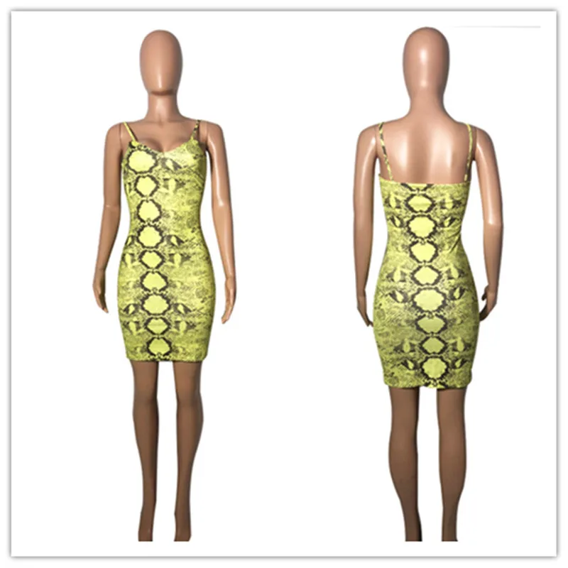 Sexy Summer Snake Print Spaghetti Strap Bodycon Mini Dress Women Casual Off Shoulder V Neck Evening Party Dresses Club Vestidos
Sexy Summer Snake Print Spaghetti Strap Bodycon Mini Dress Women Casual Off Shoulder V Neck Evening Party Dresses Club Vestidos