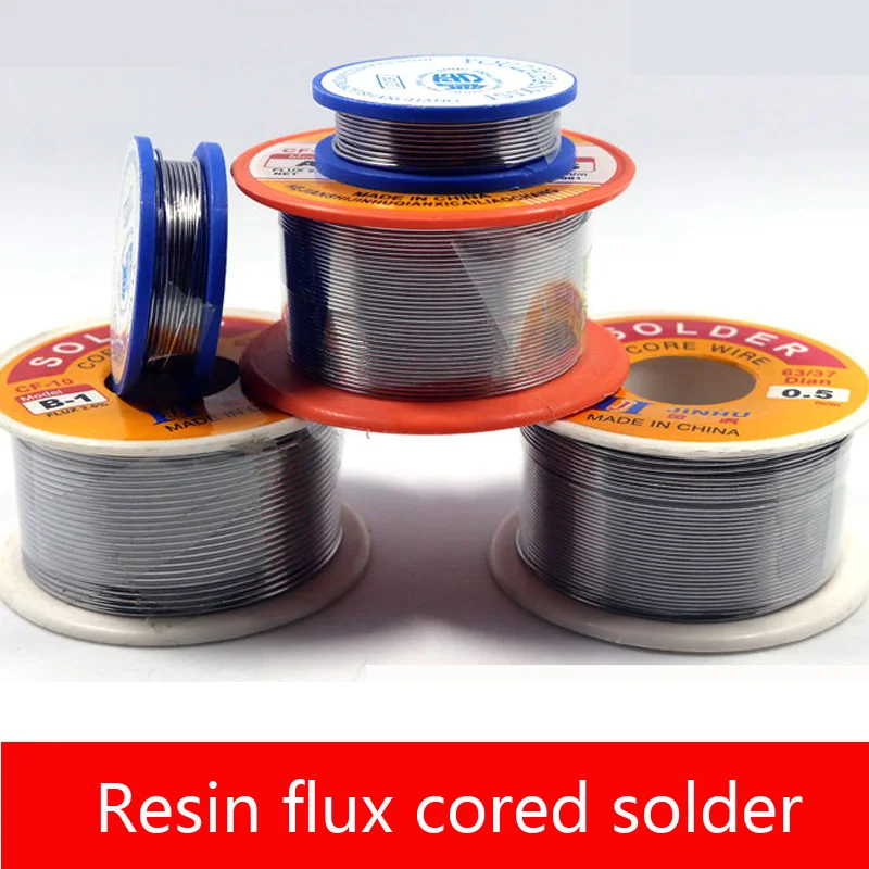 Rosin core soldering wire 0.8mm solder soldering iron welding with lead/lead-free 0.5mm free of washing
Rosin core soldering wire 0.8mm solder soldering iron welding with lead/lead-free 0.5mm free of washing