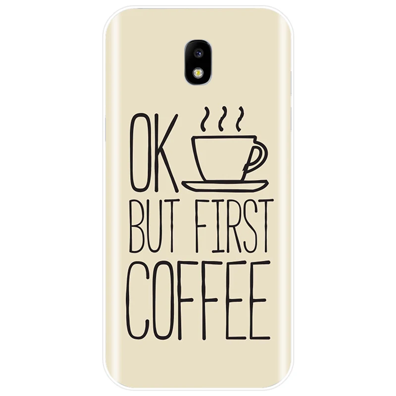Чехол First Coffee мягкий силиконовый чехол из ТПУ для телефона Samsung Galaxy J3 J4 J6 J8 2018 J5 J7 2017