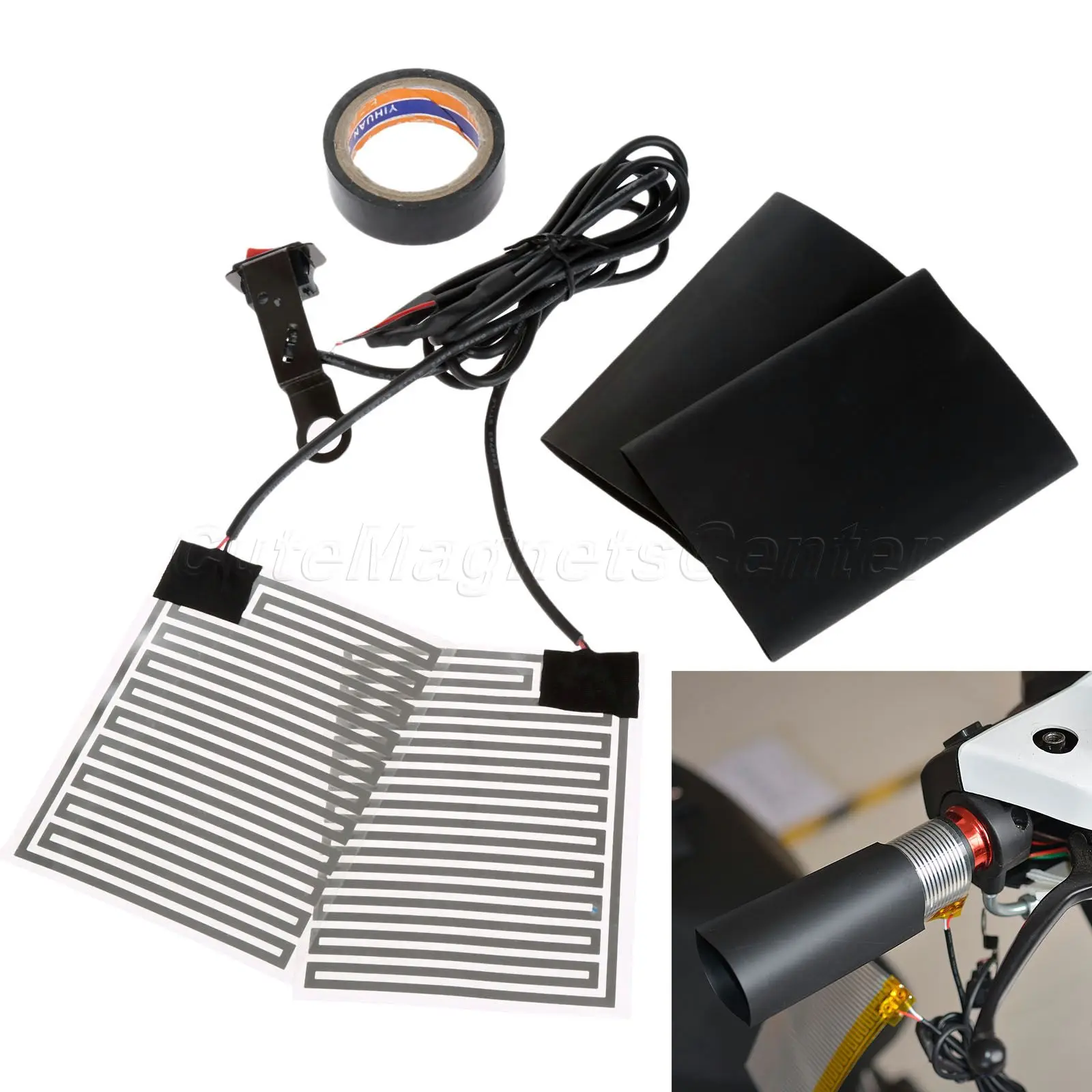 mtsooning 12V Motorcycle Electric Heating Grip Pad Electric Motorbike Handlebar Heated Grips Handle Bar Pads Universal
mtsooning 12V Motorcycle Electric Heating Grip Pad Electric Motorbike Handlebar Heated Grips Handle Bar Pads Universal