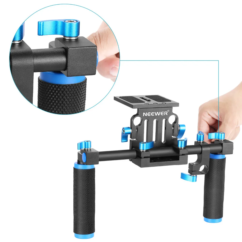 Neewer Rig Set Movie Kit Film Making System+Shoulder Mount Follow Focus+Matte Box for Canon/Nikon/Pentax/Olympus/Sony DSLR
Neewer Rig Set Movie Kit Film Making System+Shoulder Mount Follow Focus+Matte Box for Canon/Nikon/Pentax/Olympus/Sony DSLR