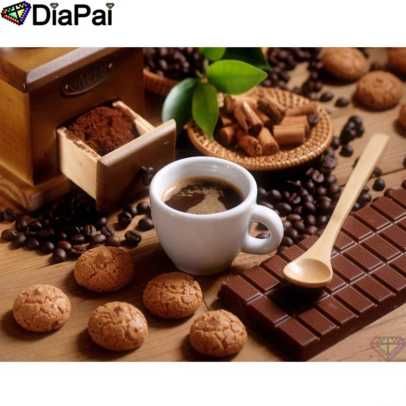 DIAPAI Diamond Painting 5D DIY 100% Full Square/Round Drill "Coffee cup spoon" Diamond Embroidery Cross Stitch 3D Decor A24800
DIAPAI Diamond Painting 5D DIY 100% Full Square/Round Drill "Coffee cup spoon" Diamond Embroidery Cross Stitch 3D Decor A24800